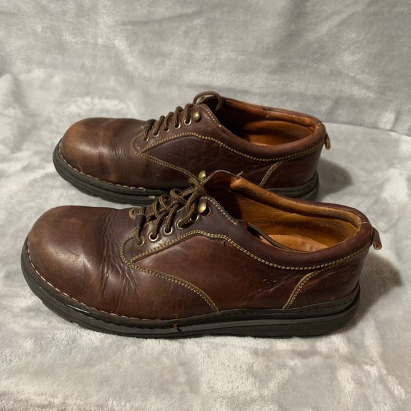 Born Men's Brown Leather Lace-Up Dress Shoes Size 11.5 Comfort Chunky Academia - Picture 3 of 14